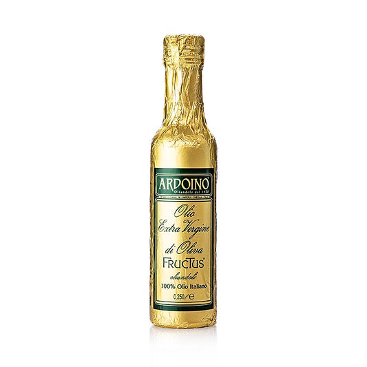 Ekstra jomfruolivenolie, Ardoino "Fructus", ufiltreret, i guldfolie, 250 ml
