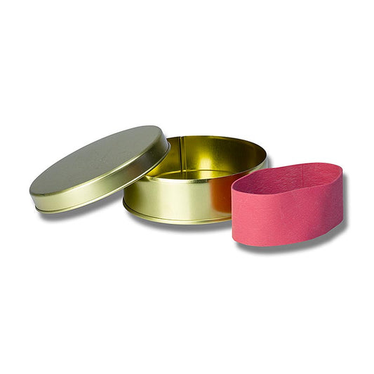 Kaviarbeholder – guld, uden tryk, med lukningsgummi, til 250 g kaviar, 1 stk