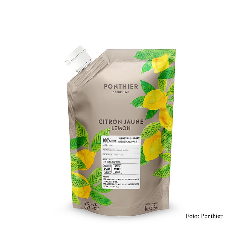 Ponthier citronpuré, 100 % frugt, 1 kg