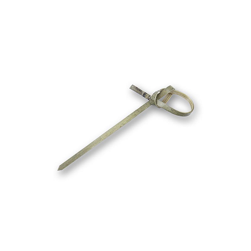 Bambusspyd, med knude i enden, grønne, 7 cm, 50 stk