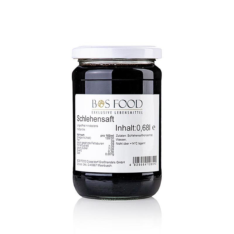 CHEF FOOD Slyndesaft, naturlig & usødet, 680 ml