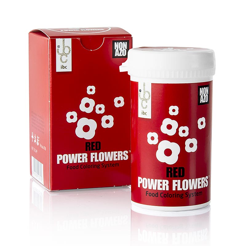 PowerFlowers – Rød, AZO-fri fødevarefarve til chokolade, Mona Lisa, 50 g
