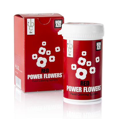 PowerFlowers – Rød, AZO-fri fødevarefarve til chokolade, Mona Lisa, 50 g