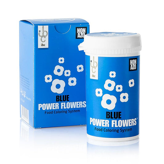 PowerFlowers – Blå, AZO-fri fødevarefarve til chokolade, Mona Lisa, 50 g