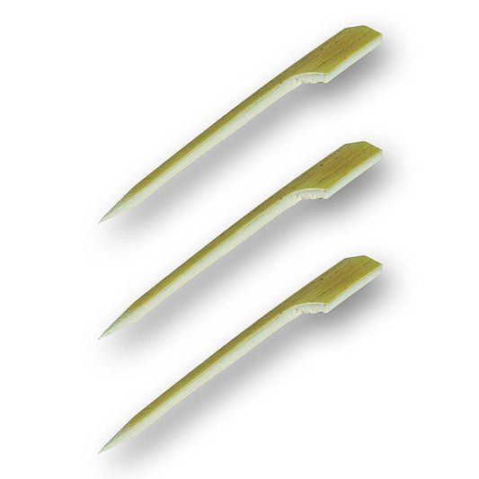 Bambusspyd, med bladende, 9 cm, 50 stk