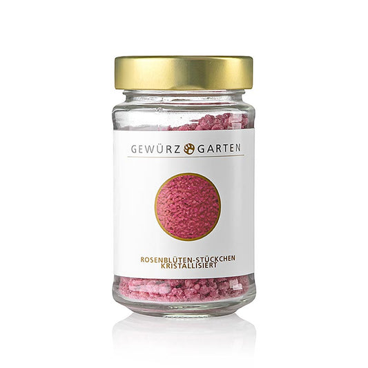 Gewürzgarten rosenblomststykker, krystalliseret, 140 g
