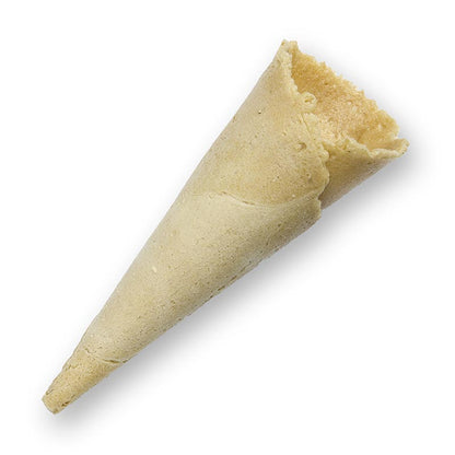 Mini-horn Basic, neutral, ø 2,5x7,5 cm, med vaffelholder, 1,2 kg, 286 stk