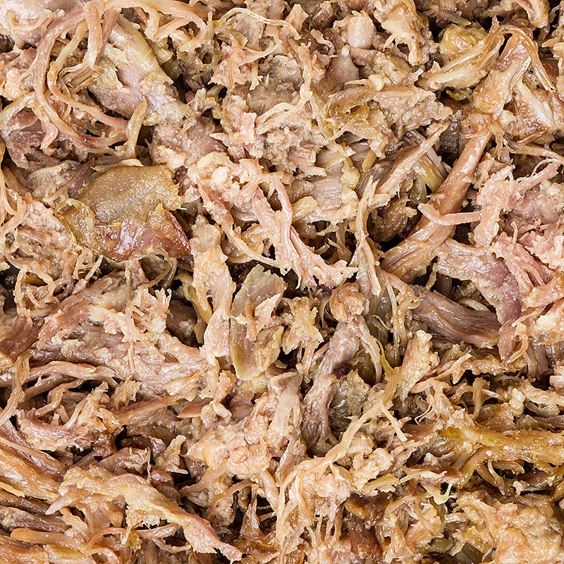 Pulled Duck - plukket andekød (confit), Rougie, 1,5 kg