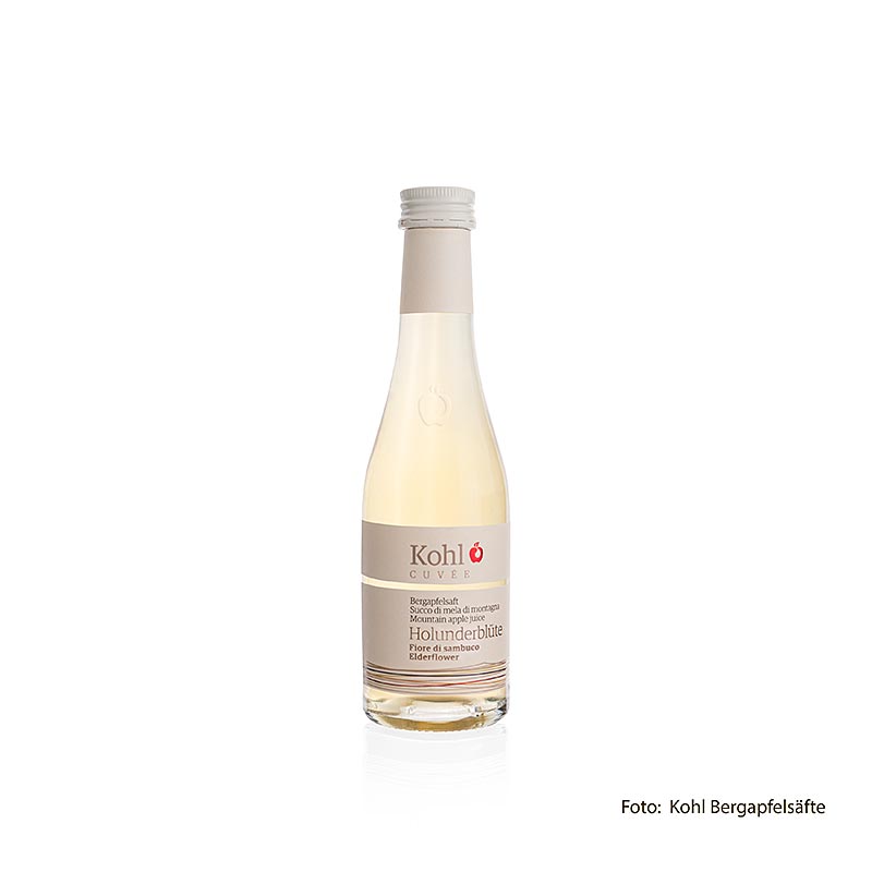Cuvée bjergæblejuice + hyldeblomst, 200 ml