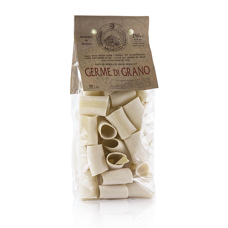 Morelli 1860 Paccheri, Germe di Grano, med hvedekim, 250 g