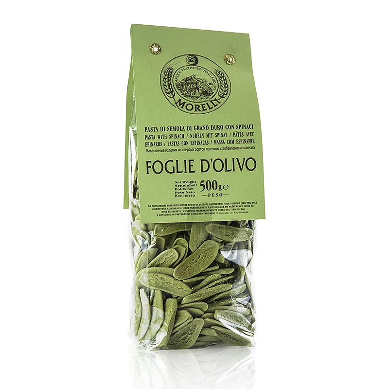Morelli 1860 Foglie d´olivio, med spinat, 500 g