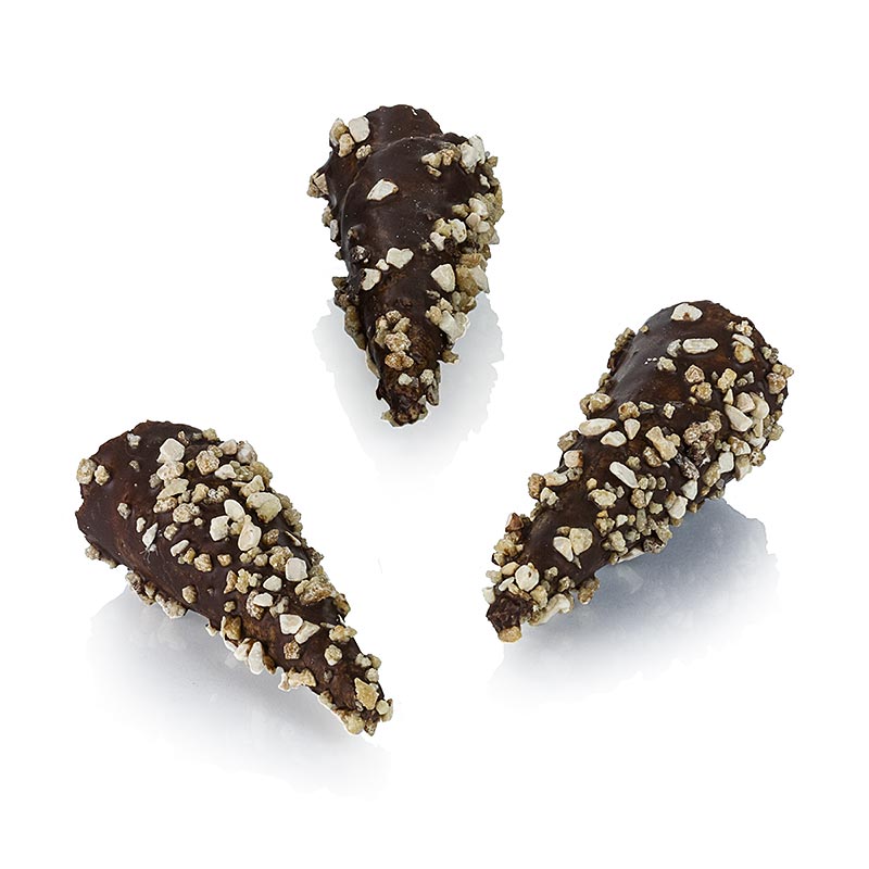 Mini-horn Premium Collection, med mørk chokolade & krokant, ø 2,5x7,5 cm, 1,8 kg