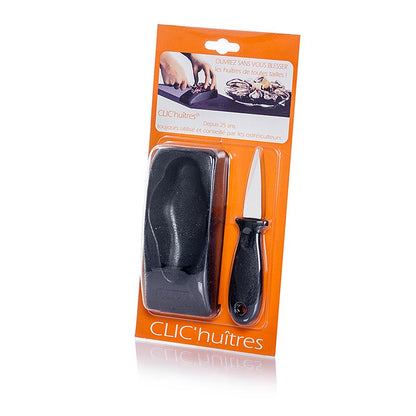 CLIC´huîtres østerskniv og holder af gummi, 2-delt, 2 stk.