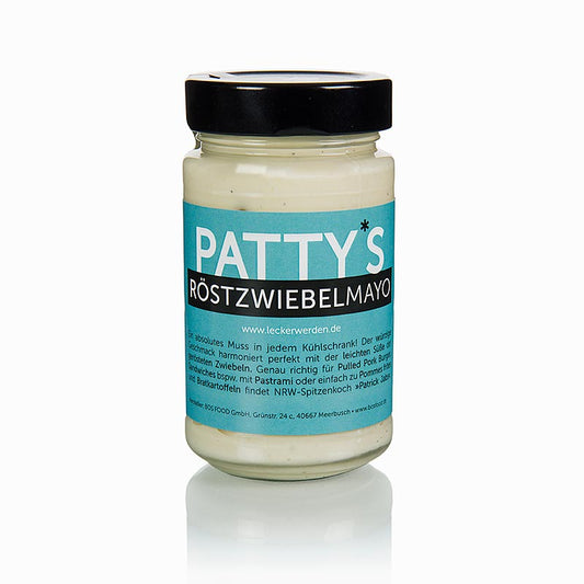 Pattys ristede løg-mayonnaise, skabt af Patrick Jabs, 225 ml