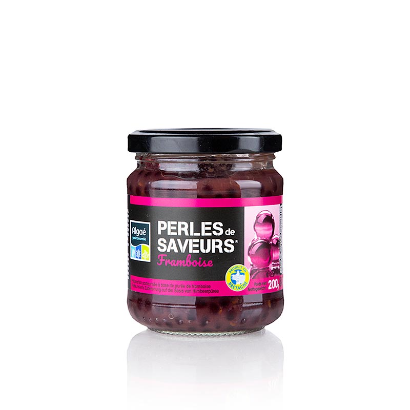 Frugtkaviar "Hindbær", perle størrelse 5 mm, kugler, Les Perles, 200 g