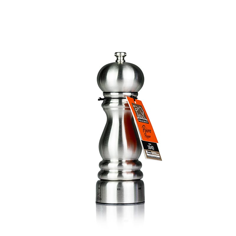 Peugeot peberkværn PARIS U´SELECT, 18 cm høj, justerbar, rustfrit stål, 1 stk.