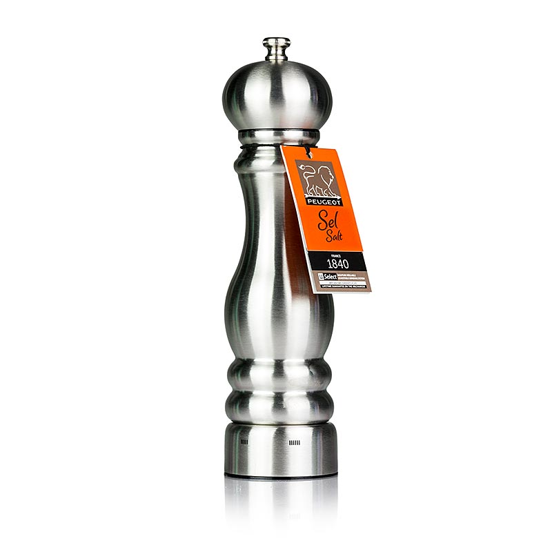 Peugeot saltkværn PARIS U´SELECT, 22 cm høj, justerbar, rustfrit stål, 1 stk.