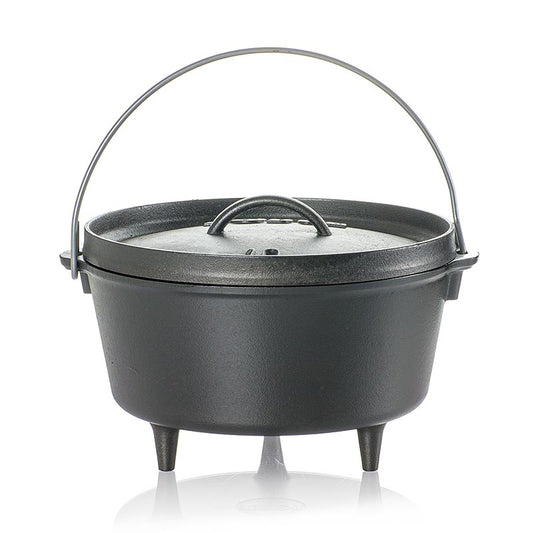 Tilbehør - Gryde "Lodge Camp Dutch Oven", 3 ben, Ø 25 cm, inkl. låg, 4,7 L, 1 st