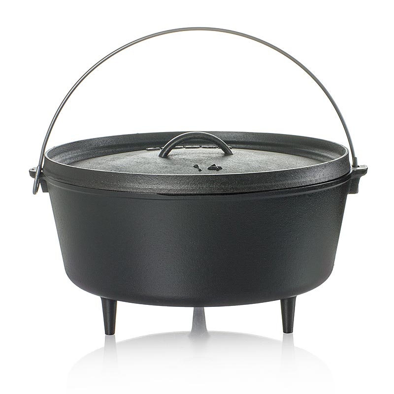 Tilbehør - Gryde Lodge "Camp Dutch Oven", 3 fødder, Ø 35,6 cm, inkl. låg, 9,5 l, 1 St