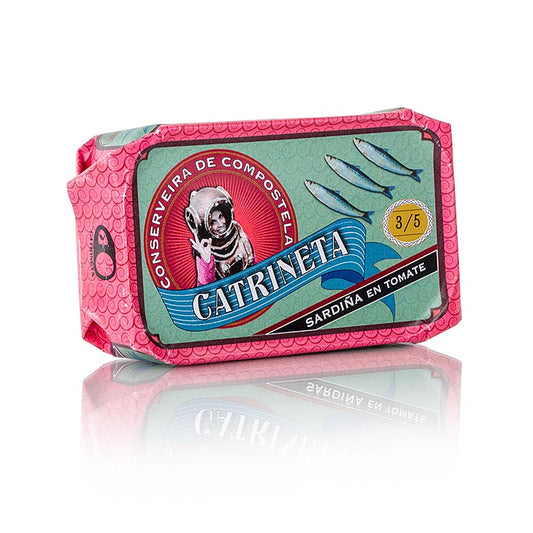 Sardiner, hele, i tomatsauce, Catrineta, Spanien, 115 g