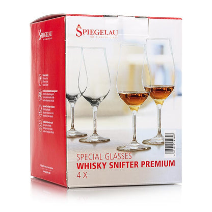 Spiegelau Whiskyglas, Snifter, Premium, ikke kalibreret, 4 stk