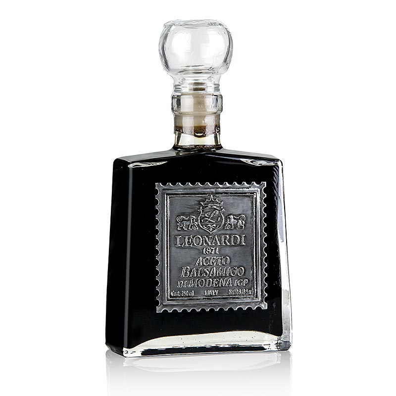 Leonardi - Aceto Balsamico di Modena IGP/g.g.A., Velluto Blu, 6 år, 250 ml