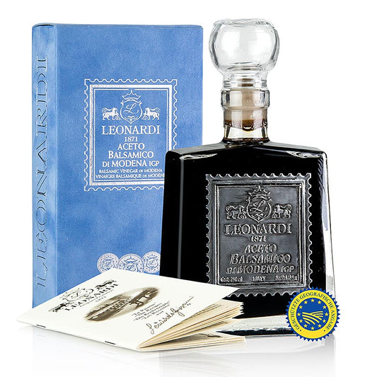 Leonardi - Aceto Balsamico di Modena IGP/g.g.A., Velluto Blu, 6 år, 250 ml