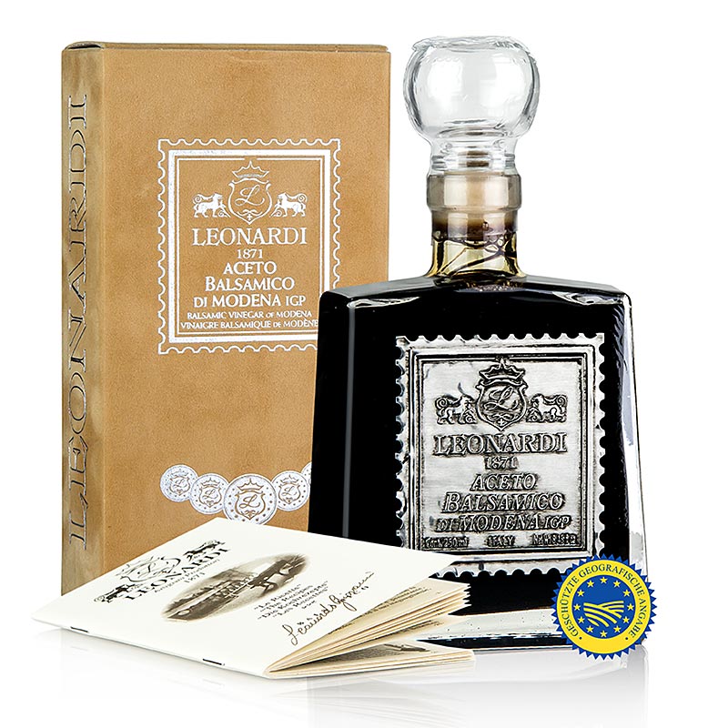 Leonardi - Aceto Balsamico di Modena IGP/g.g.A., Velluto Ocra, 10 år, 250 ml