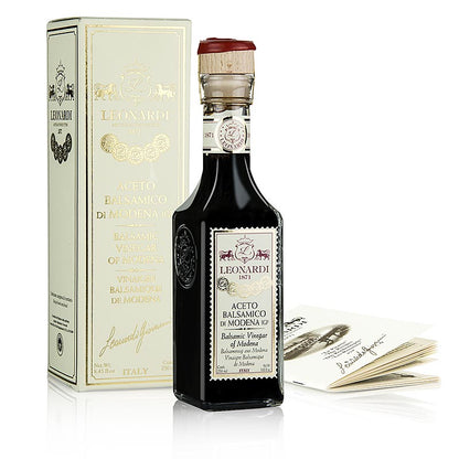 Leonardi - Aceto Balsamico di Modena IGP/g.g.A., Francobollo, 10 år, 250 ml
