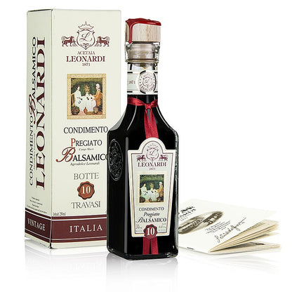 Leonardi - Condiment Balsamico, Pregiato, 10 år, 250 ml