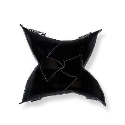 Greenbag bæretaske til 4 flasker, sort, med CHEF FOOD-logo, 1 stk