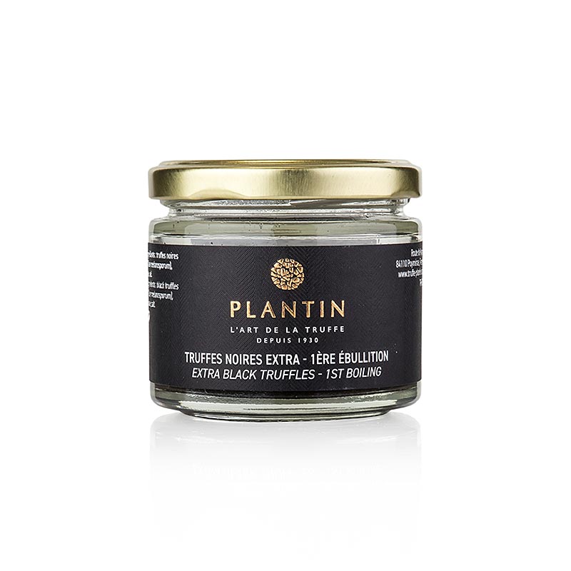 Ekstra fin vintertrøffel (Tuber Melanosporum), hele trøfler, runde, Plantin, 50 g