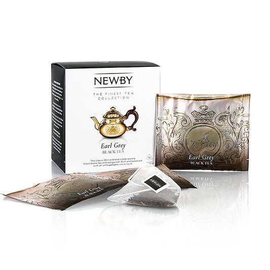 Newby Tea Earl Grey, sort te, 37,5 g, 15 stk