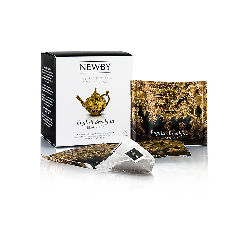 Newby Tea English Breakfast, sort te, 37,5 g, 15 stk