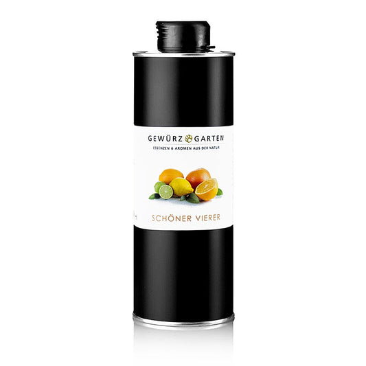 Gewürzgarten "Schöner Vierer" appelsin/lime/citrongræsolie i olivenolie, 500 ml
