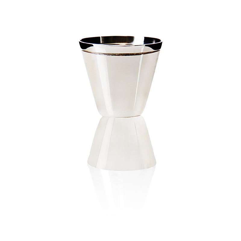 Cocktailmålebæger (jigger) i rustfrit stål 18/10 til 2 cl & 4 cl, 1 stk