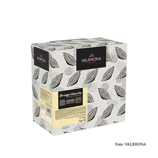 Valrhona Ariaga Blanchet, hvid chokolade, callets, 30 % kakaosmør, 5 kg