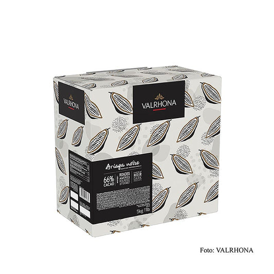 Valrhona Ariaga Noire, mørk couverture, callets, 66 % kakao, 5 kg