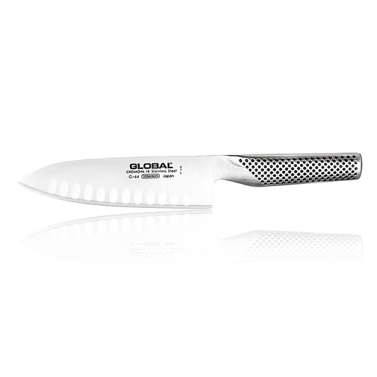 Global G-64 / G-84 Santoku-kniv med skærekant, 16 cm, 1 stk.