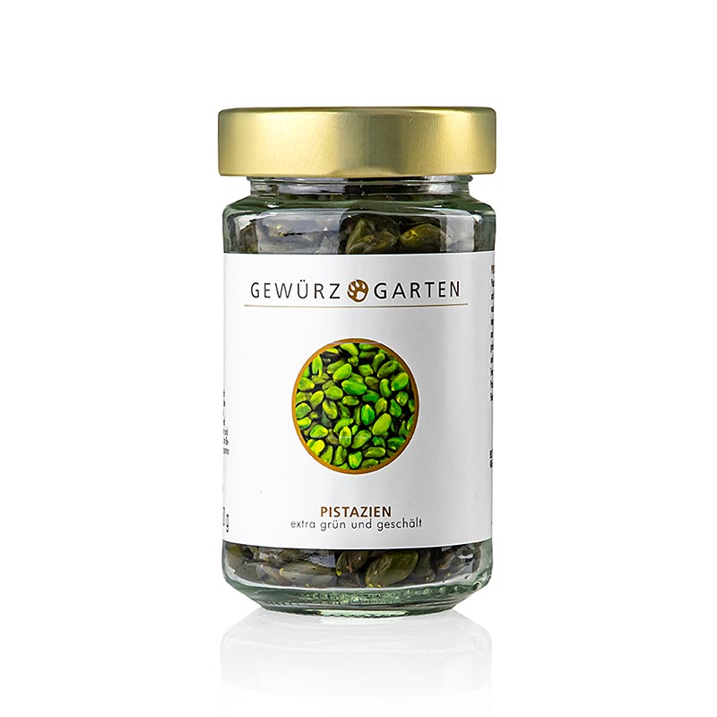 Gewürzgarten pistacienødder, afskallede, mørkegrønne, topkvalitet, 150 g