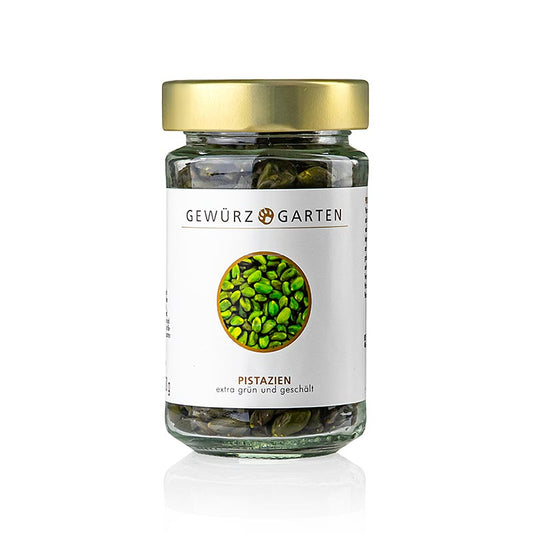 Gewürzgarten pistacienødder, afskallede, mørkegrønne, topkvalitet, 150 g