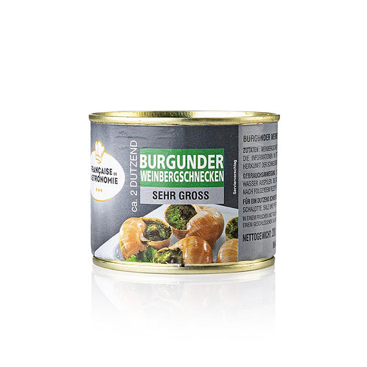 Vingårdssnegle, meget store, 2 dusin, Francaise de Gastronomie, 200 g
