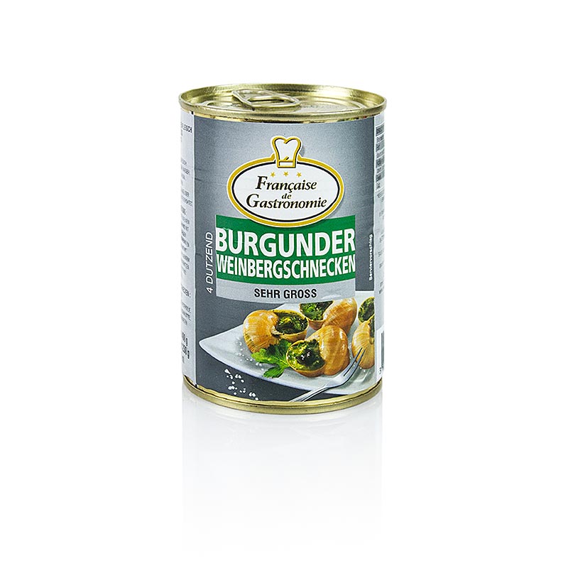 Vingårdssnegle, meget store, 4 dusin, Francaise de Gastronomie, 400 g