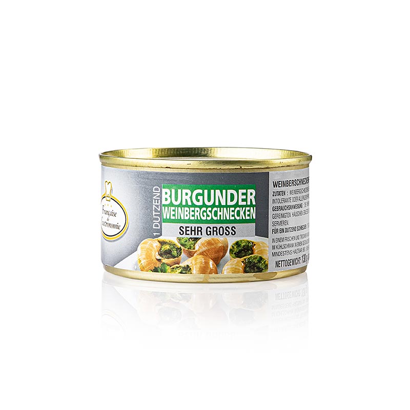 Vingårdssnegle, meget store, 1 dusin, Francaise de Gastronomie, 130 g