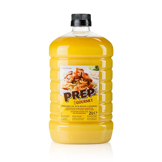 Prep Gourmet, vegetabilsk olie med smøraroma, 2 l