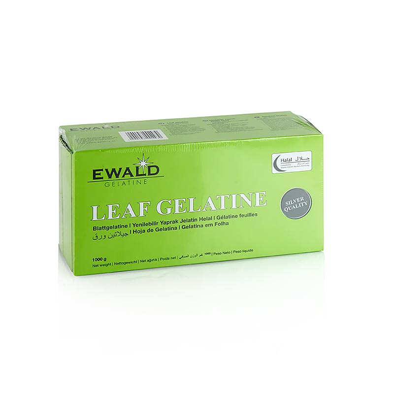 Gelatineblade, okse, halal, 1 kg, ca. 400 stk