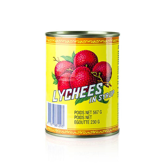 Litchier, sukkerglaserede, 540 g