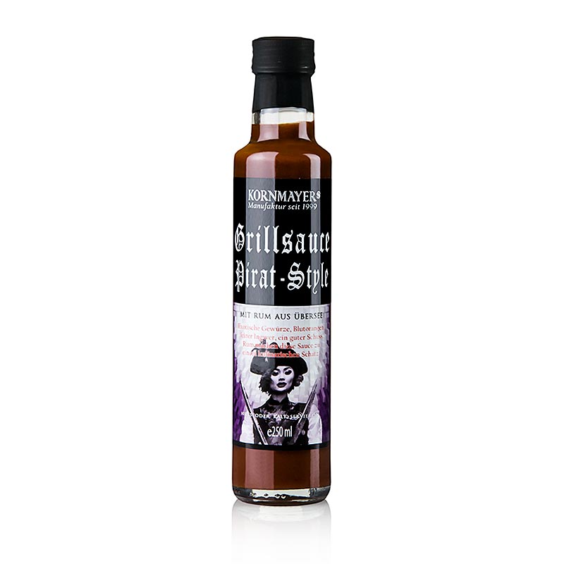 Kornmayer – Pirat-Style grillsauce, med rom, 250 ml