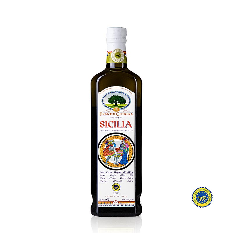 Ekstra jomfruolivenolie, Frantoi Cutrera "Sicilia", IGP/g.g.A., 750 ml