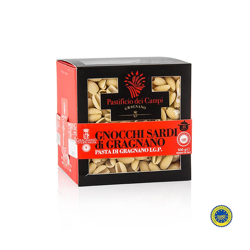 Pastificio dei Campi - Nr. 46 Gnocchi Sardi, Pasta di Gragnano, IGP/g.U., 500 g